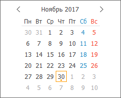 Распределение дел на дни